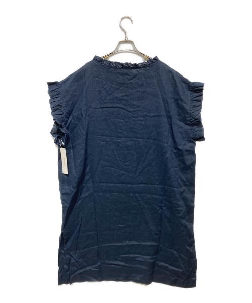 house of lotus（ハウスオブロータス）HOUSE OF LOTUS (ハウスオブロータス) リネンフリルワンピース ネイビー サイズ:Mの古着・服飾アイテム