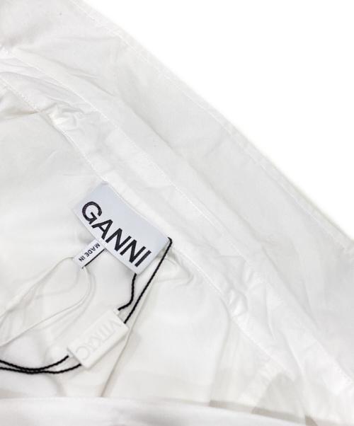 GANNI（ガニー）Ganni (ガニー) フロントフリルシャツ ホワイト サイズ:32の古着・服飾アイテム