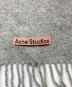 中古・古着 ACNE STUDIOS (アクネ ストゥディオズ) フリンジウールスカーフ グレー サイズ:200×70：10000円
