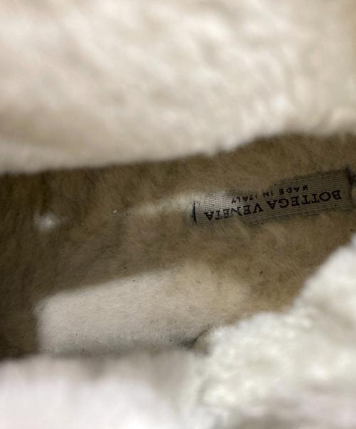 BOTTEGA VENETA（ボッテガベネタ）BOTTEGA VENETA (ボッテガベネタ) レースアップムートンブーツ ネイビー サイズ:不明の古着・服飾アイテム