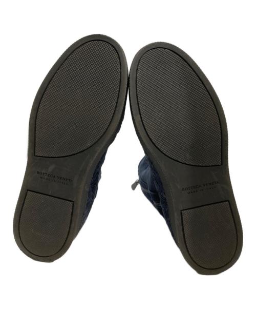 BOTTEGA VENETA（ボッテガベネタ）BOTTEGA VENETA (ボッテガベネタ) レースアップムートンブーツ ネイビー サイズ:不明の古着・服飾アイテム