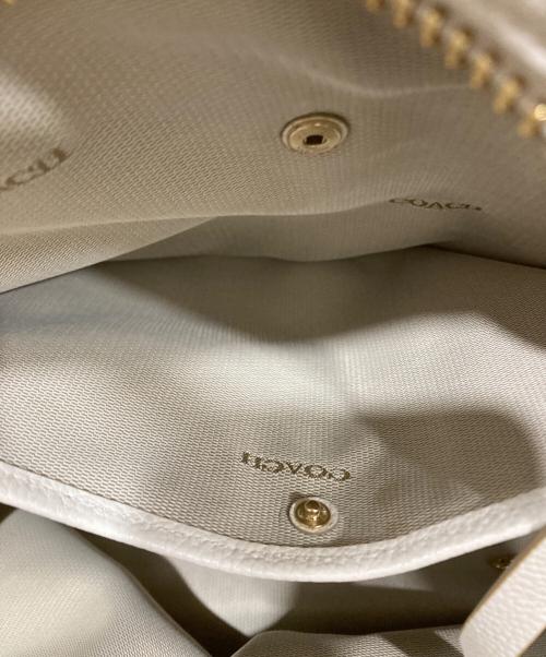 COACH（コーチ）COACH (コーチ) トートバッグ ホワイトの古着・服飾アイテム
