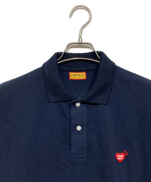 HUMAN MADE（ヒューマンメイド）HUMAN MADE (ヒューマンメイド) Polo Shirt ネイビー サイズ:Mの古着・服飾アイテム