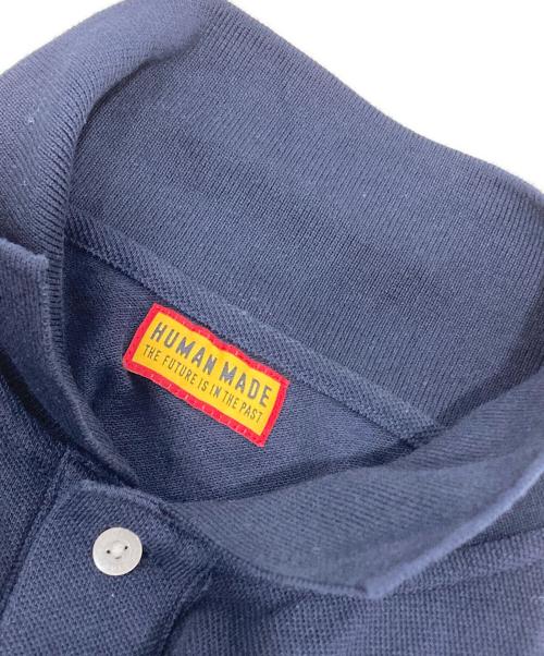HUMAN MADE（ヒューマンメイド）HUMAN MADE (ヒューマンメイド) Polo Shirt ネイビー サイズ:Mの古着・服飾アイテム