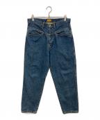 HUMAN MADEヒューマンメイド）の古着「TAPERED DENIM PANTS」｜インディゴ