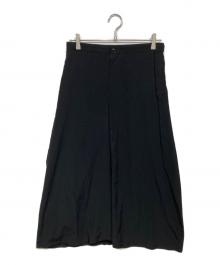 Y's（ワイズ）の古着「カットオフデザイン ロングスカート」｜ブラック