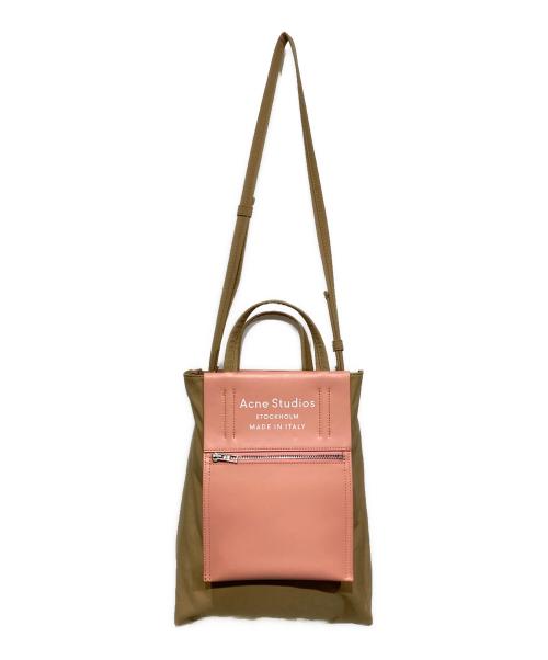 Acne studios（アクネ ストゥディオズ）Acne studios (アクネ ストゥディオズ) ペーパーナイロン 2WAYトートバッグ ピンクベージュの古着・服飾アイテム