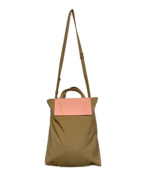 Acne studios（アクネ ストゥディオズ）Acne studios (アクネ ストゥディオズ) ペーパーナイロン 2WAYトートバッグ ピンクベージュの古着・服飾アイテム