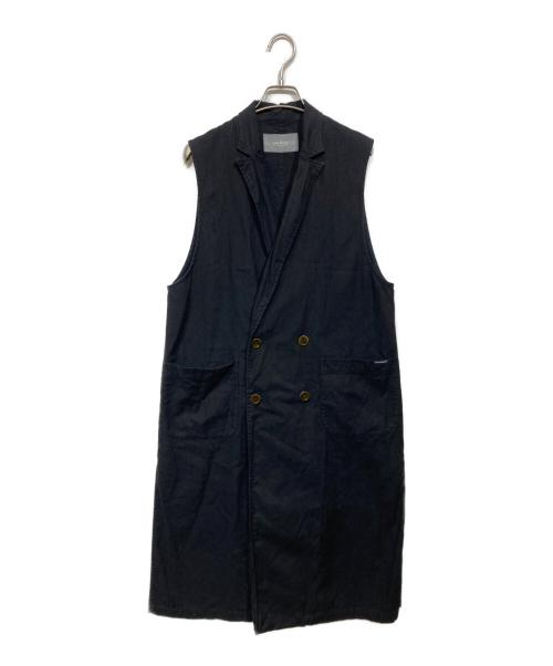 nest Robe（ネストローブ）nest Robe (ネストローブ) ノースリーブトレンチベスト ネイビー サイズ:Fの古着・服飾アイテム