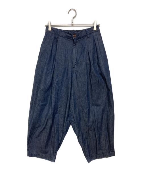 HARVESTY（ハーベスティー）HARVESTY (ハーベスティー) デニムワイドエッグロングパンツ インディゴ サイズ:1の古着・服飾アイテム