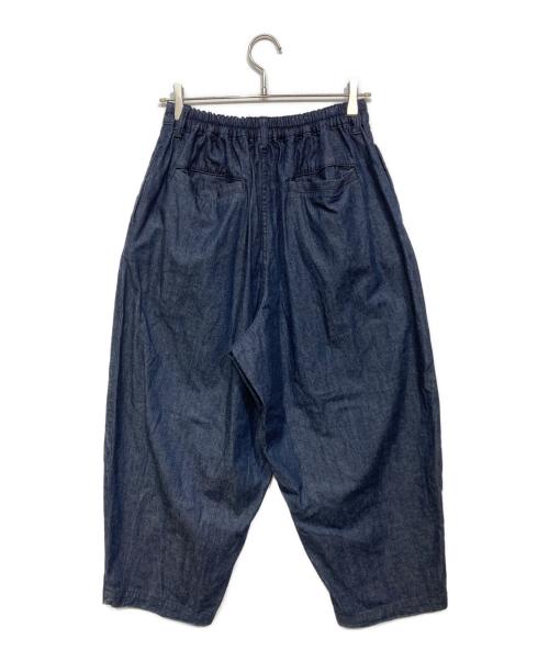 HARVESTY（ハーベスティー）HARVESTY (ハーベスティー) デニムワイドエッグロングパンツ インディゴ サイズ:1の古着・服飾アイテム