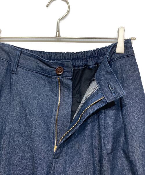 HARVESTY（ハーベスティー）HARVESTY (ハーベスティー) デニムワイドエッグロングパンツ インディゴ サイズ:1の古着・服飾アイテム