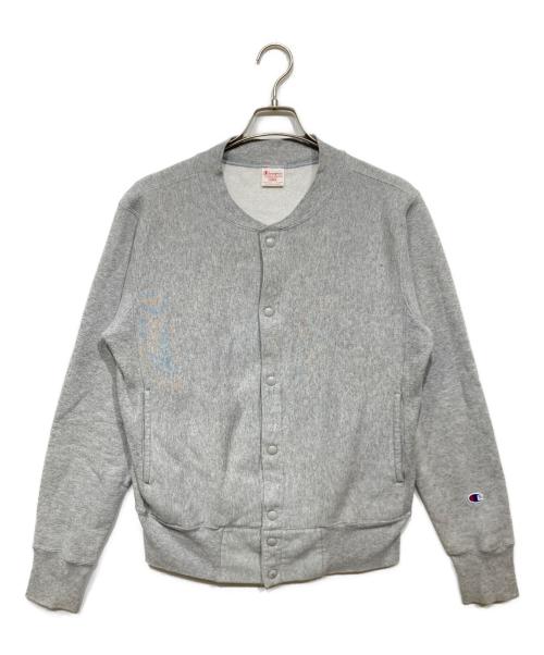 Champion REVERSE WEAVE（チャンピオン リバース ウィーブ）Champion REVERSE WEAVE (チャンピオン リバース ウィーブ) スナップボタンカーディガン グレー サイズ:LARGEの古着・服飾アイテム