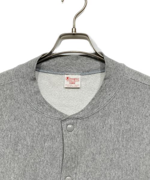 Champion REVERSE WEAVE（チャンピオン リバース ウィーブ）Champion REVERSE WEAVE (チャンピオン リバース ウィーブ) スナップボタンカーディガン グレー サイズ:LARGEの古着・服飾アイテム