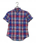 POLO RALPH LAURENポロ・ラルフローレン）の古着「フリルチェックシャツ」｜レッド×ブルー