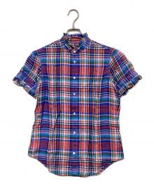 POLO RALPH LAUREN（ポロ・ラルフローレン）の古着「フリルチェックシャツ」｜レッド×ブルー