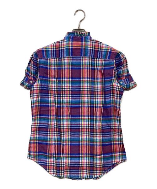 POLO RALPH LAUREN（ポロ・ラルフローレン）POLO RALPH LAUREN (ポロ・ラルフローレン) フリルチェックシャツ レッド×ブルー サイズ:6の古着・服飾アイテム