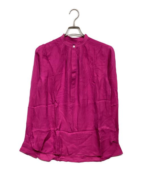 POLO RALPH LAUREN（ポロ・ラルフローレン）POLO RALPH LAUREN (ポロ・ラルフローレン) シルクレーヨンブラウス ピンク サイズ:6の古着・服飾アイテム