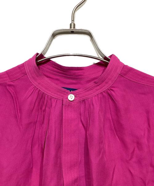 POLO RALPH LAUREN（ポロ・ラルフローレン）POLO RALPH LAUREN (ポロ・ラルフローレン) シルクレーヨンブラウス ピンク サイズ:6の古着・服飾アイテム