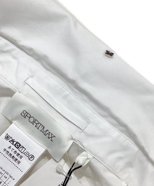 SPORT MAX（スポーツマックス）SPORT MAX (スポーツマックス) フリルシャツ ホワイト サイズ:40の古着・服飾アイテム