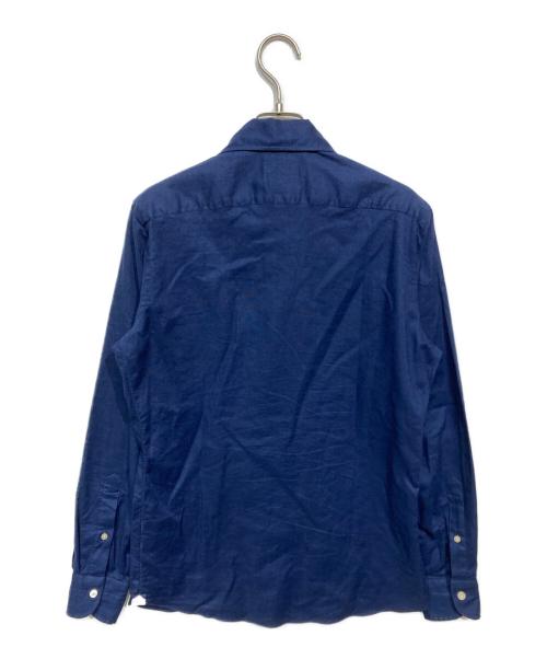 BORRELLI（ボレッリ）BORRELLI (ボレッリ) リネンブレンドシャツ ネイビー サイズ:Sの古着・服飾アイテム