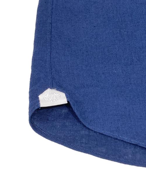 BORRELLI（ボレッリ）BORRELLI (ボレッリ) リネンブレンドシャツ ネイビー サイズ:Sの古着・服飾アイテム