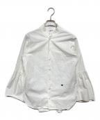 MADISON BLUEマディソンブルー）の古着「BELL SLEEVE SH WASHED OUT」｜ホワイト