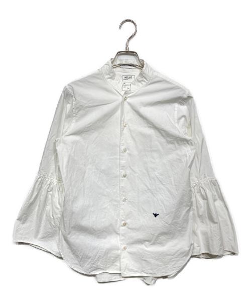 MADISON BLUE（マディソンブルー）MADISON BLUE (マディソンブルー) BELL SLEEVE SH WASHED OUT ホワイト サイズ:01の古着・服飾アイテム