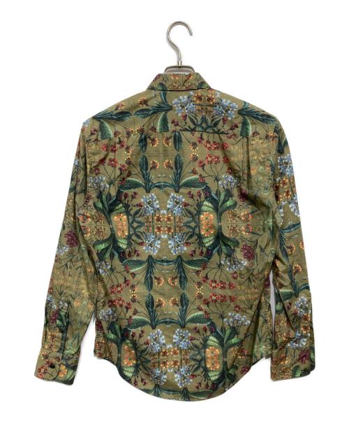 CABAN（キャバン）CABaN (キャバン) コットン パレルモフラワープリントレギュラーシャツ オリーブ サイズ:Sの古着・服飾アイテム