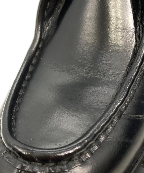 PRADA（プラダ）PRADA (プラダ) レースアッップローファー ブラック サイズ:38.5の古着・服飾アイテム