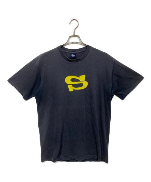 stussy（ステューシー）stussy (ステューシー) SロゴプリントTシャツ ネイビー サイズ:LARGEの古着・服飾アイテム