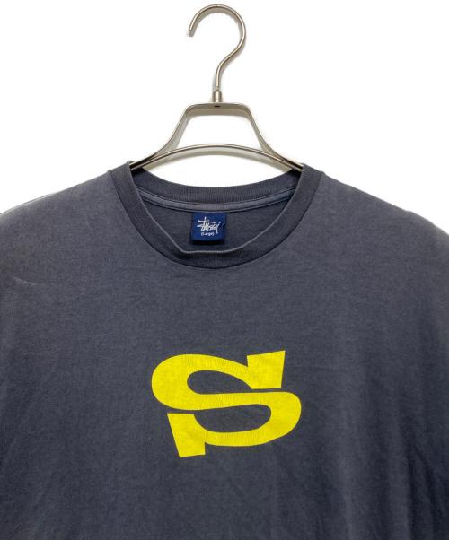 stussy（ステューシー）stussy (ステューシー) SロゴプリントTシャツ ネイビー サイズ:LARGEの古着・服飾アイテム