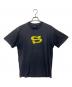 stussy（ステューシー）の古着「SロゴプリントTシャツ」｜ネイビー