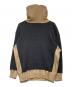 JACKSON MATISSE (ジャクソンマティス) 2トーン ワッフル パーカー ブラック×ベージュ サイズ:MEDIUM：10000円