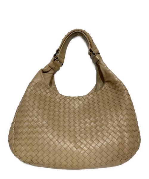BOTTEGA VENETA（ボッテガベネタ）BOTTEGA VENETA (ボッテガベネタ) イントレチャート ミディアム カンパーナバッグ ベージュの古着・服飾アイテム