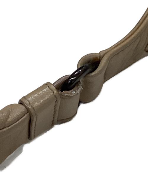 BOTTEGA VENETA（ボッテガベネタ）BOTTEGA VENETA (ボッテガベネタ) イントレチャート ミディアム カンパーナバッグ ベージュの古着・服飾アイテム