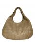 BOTTEGA VENETA（ボッテガベネタ）の古着「イントレチャート ミディアム カンパーナバッグ」｜ベージュ