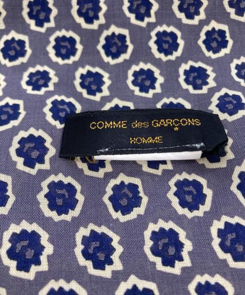 COMME des GARCONS HOMME（コムデギャルソン オム）COMME des GARCONS HOMME (コムデギャルソン オム) フリンジマフラー グレー×ネイビーの古着・服飾アイテム