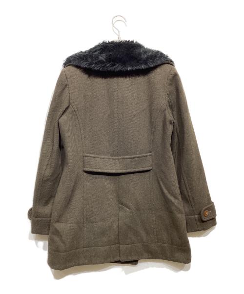 Vivienne Westwood RED LABEL（ヴィヴィアンウエストウッドレッドレーベル）Vivienne Westwood RED LABEL (ヴィヴィアンウエストウッドレッドレーベル) フェイクファーカラー ショートコート ブラウン サイズ:2の古着・服飾アイテム