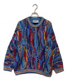 Coogi（クージー）の古着「3Dニット」｜ブルー