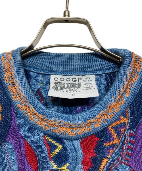 Coogi（クージー）Coogi (クージー) 3Dニット ブルー サイズ:SSの古着・服飾アイテム