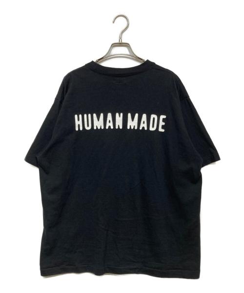 HUMAN MADE（ヒューマンメイド）HUMAN MADE (ヒューマンメイド) ロゴ刺繍Tシャツ ブラック サイズ:2XLの古着・服飾アイテム