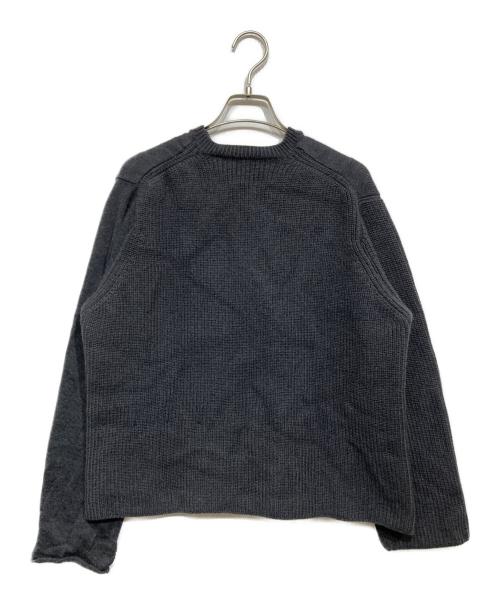 COMME des GARCONS SHIRT（コムデギャルソンシャツ）COMME des GARCONS SHIRT (コムデギャルソンシャツ) 切替Vネックニット グレー サイズ:Mの古着・服飾アイテム