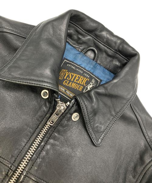 Hysteric Glamour（ヒステリックグラマー）Hysteric Glamour (ヒステリックグラマー) ラムレザージャケット ブラック サイズ:Sの古着・服飾アイテム
