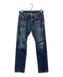 Hysteric Glamour（ヒステリックグラマー）の古着「USED加工スタッズデニムパンツ」｜インディゴ