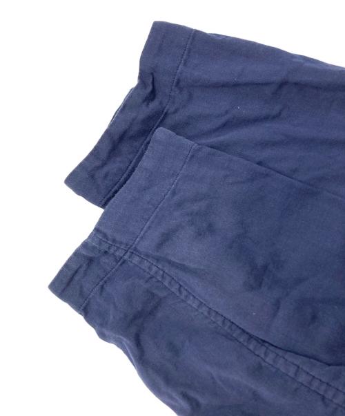 ISSEY MIYAKE MEN（イッセイミヤケメン）ISSEY MIYAKE MEN (イッセイミヤケメン) ダブルガーゼバンドカラーハーフスリーブシャツ ネイビー サイズ:3の古着・服飾アイテム