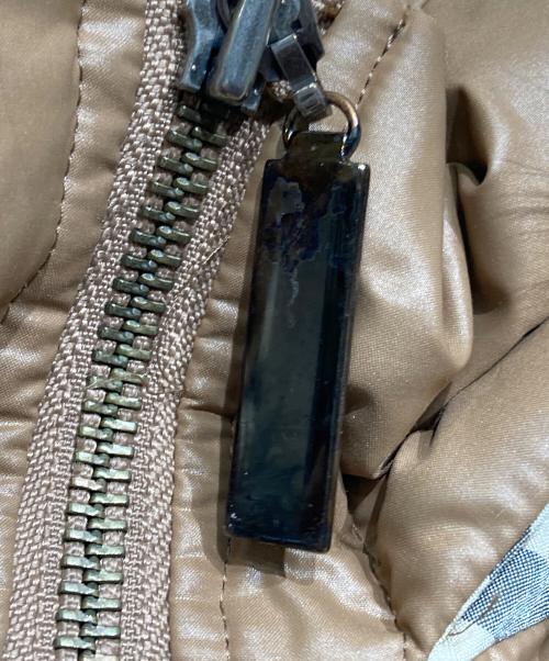 BURBERRY BLUE LABEL（バーバリー ブルー レーベル）BURBERRY BLUE LABEL (バーバリー ブルー レーベル) ファーフード付きショートダウンジャケット ブラウン サイズ:38の古着・服飾アイテム