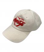 HUMAN MADEヒューマンメイド）の古着「Coca-Cola 5PANEL TWILL CAP」｜アイボリー