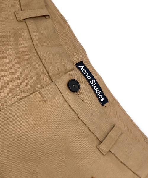 Acne studios（アクネ ストゥディオズ）Acne studios (アクネ ストゥディオズ) フェイスパッチワイドパンツ ベージュ サイズ:Sの古着・服飾アイテム