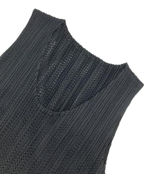 PLEATS PLEASE（プリーツプリーズ）PLEATS PLEASE (プリーツプリーズ) 二重構造メッシュワンピース ブラック サイズ:3の古着・服飾アイテム